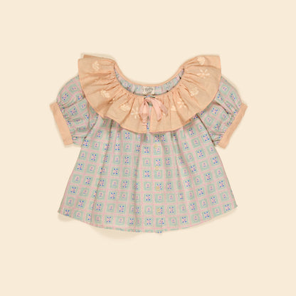 Zabina Blouse, Rosepanel Mint