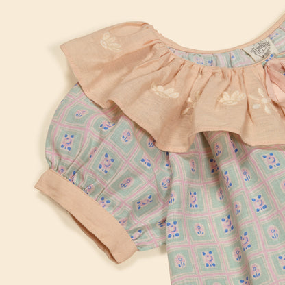 Zabina Blouse, Rosepanel Mint