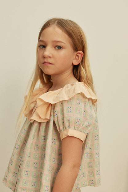 Zabina Blouse, Rosepanel Mint