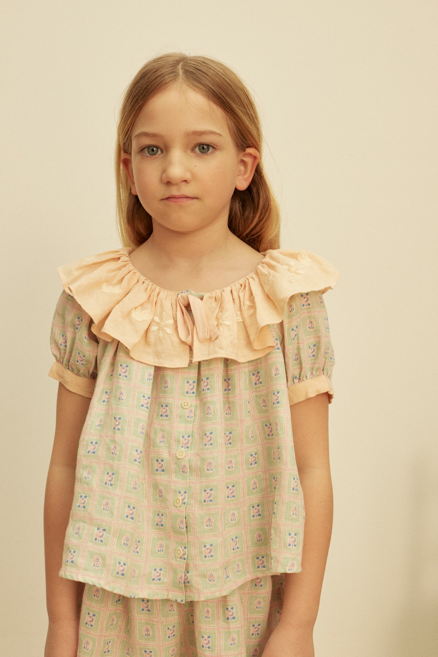 Zabina Blouse, Rosepanel Mint