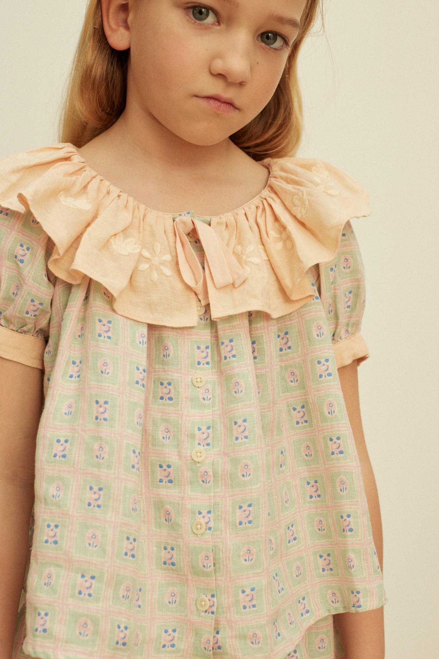 Zabina Blouse, Rosepanel Mint