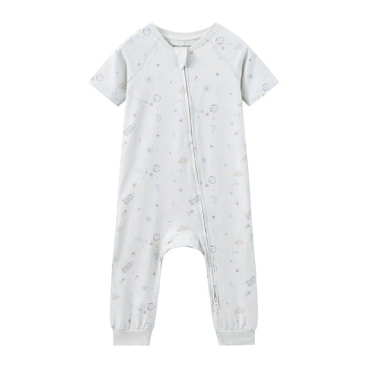 Organic Bamboo Zip-Up Sleeper, Space