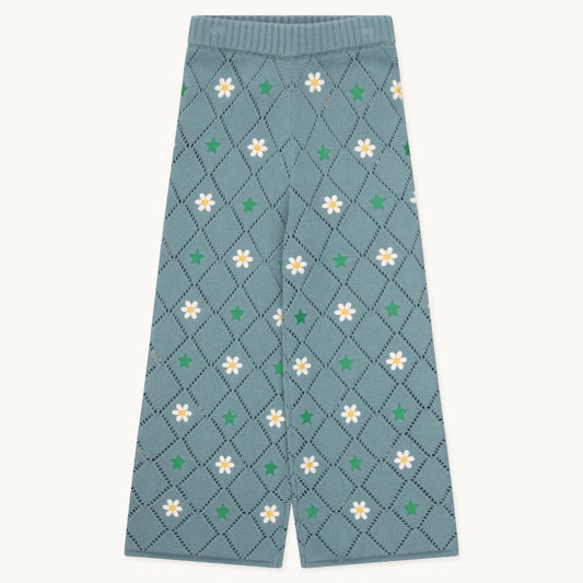 Stars and Flowers Pant, Dark Pistachio