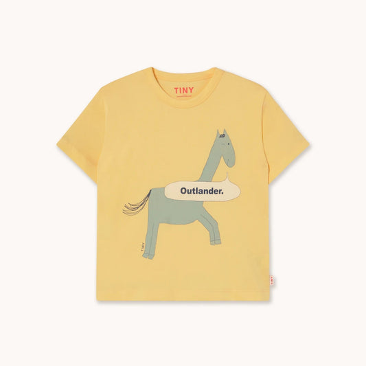Horse Graphic Tee, Mellow Yellow