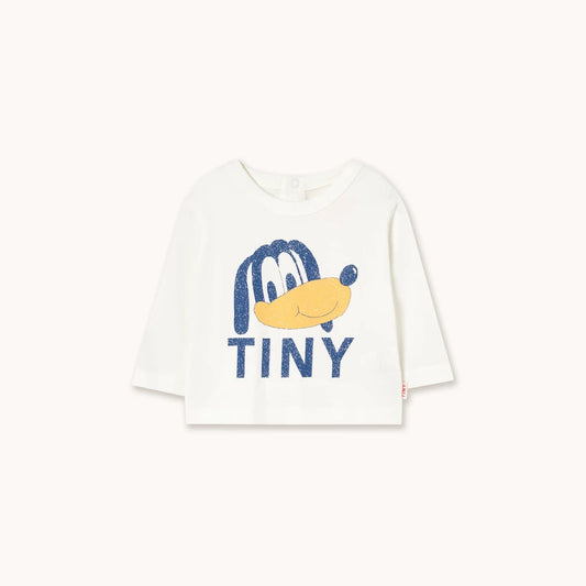 Tiny Dog Graphic Baby Tee, Off White