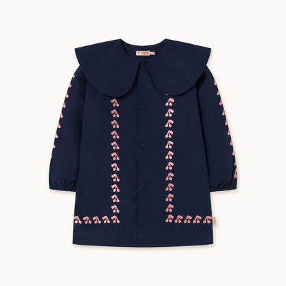 Mini Cherries Dress, Navy