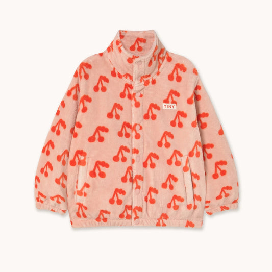 Cherries Polar Jacket, Pink