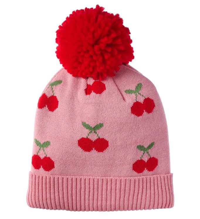 Cheerful Cherry Knitted Hat