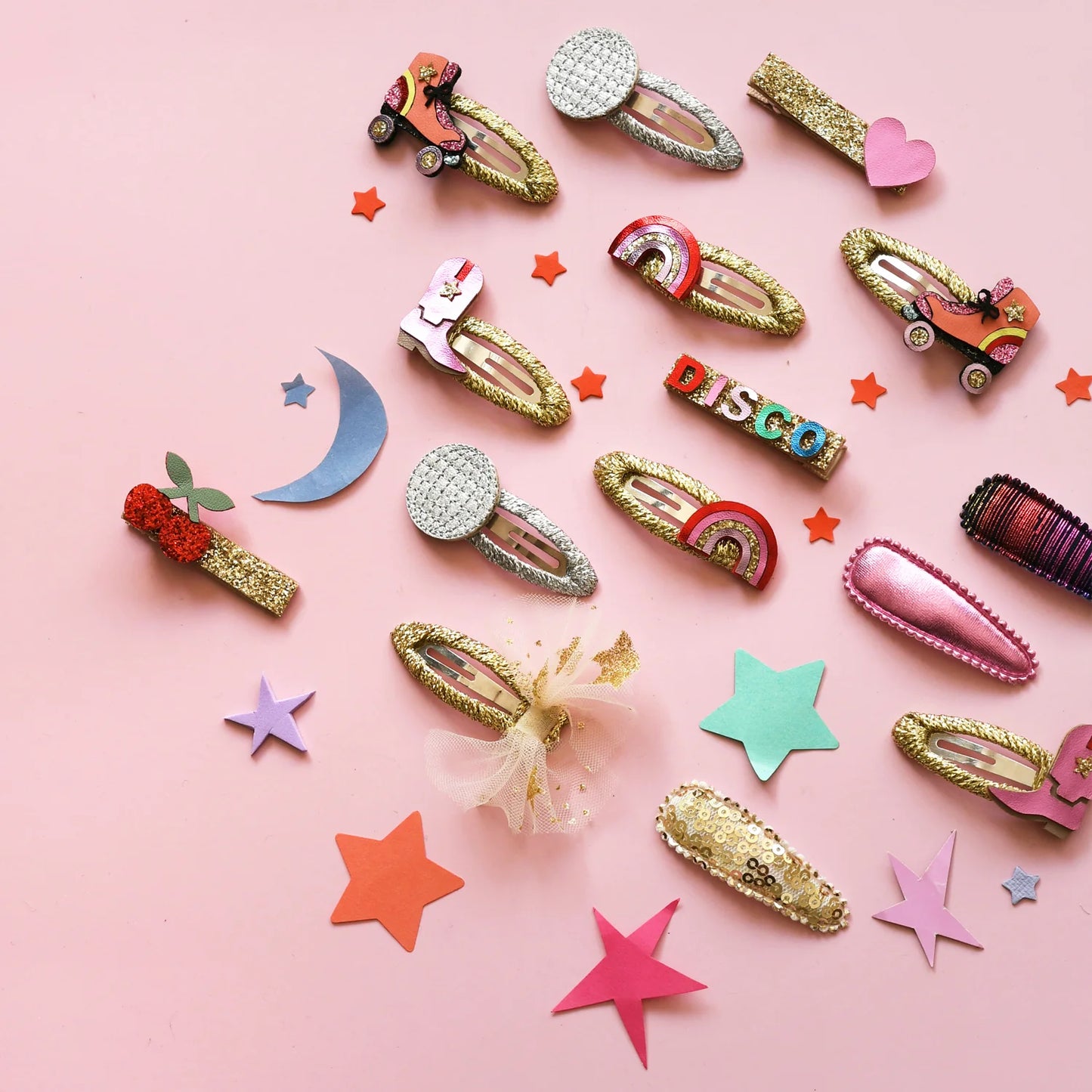 Starry Tulle Clips