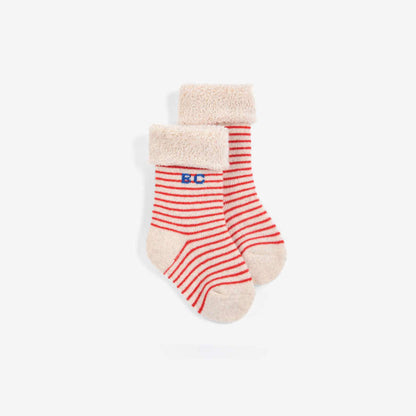 BC Stamp Bloom Socks Pack, Offwhite