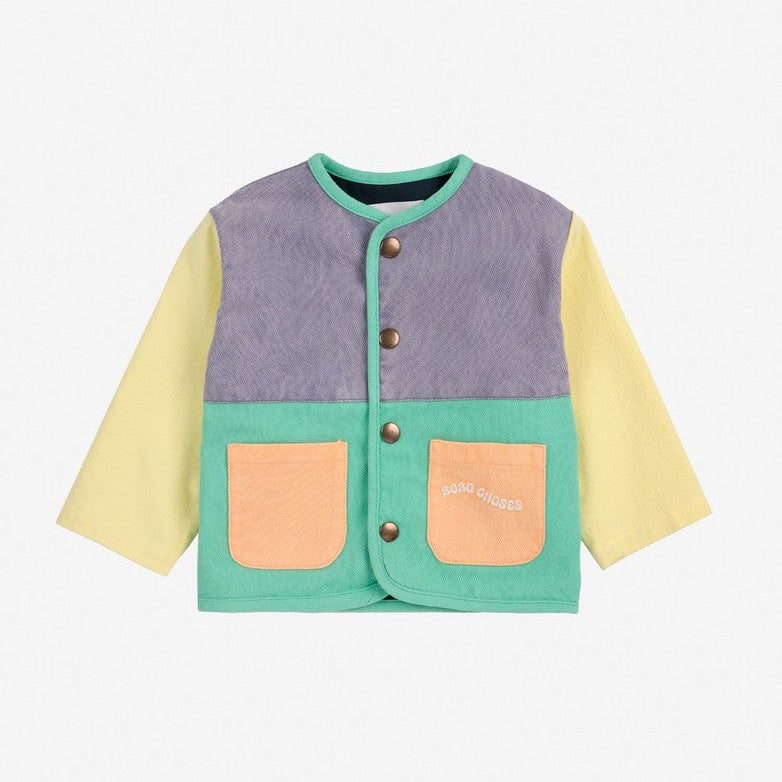 Color Block Woven Jacket, Multicolor