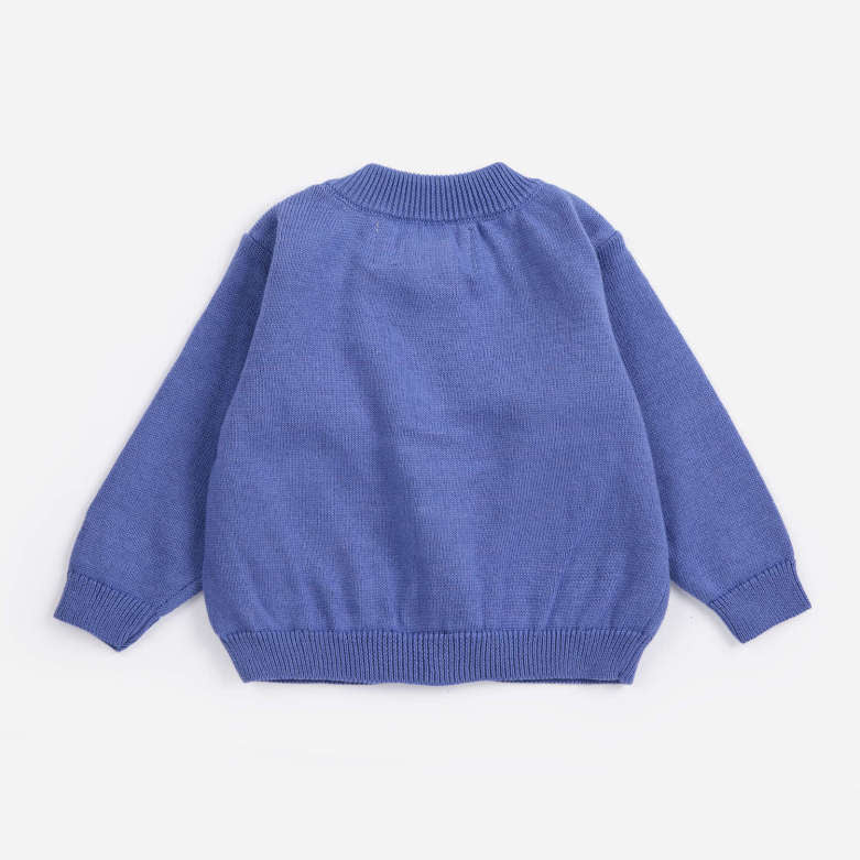 Stamp Bloom Cardigan, Purple