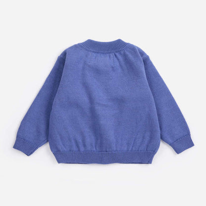 Stamp Bloom Cardigan, Purple