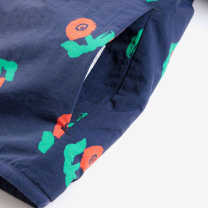 Stamp Bloom All Over Reversible Jacket, Navy Blue