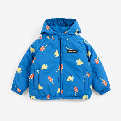 Mush Monster Duo All Over Reversible Anorak, Blue