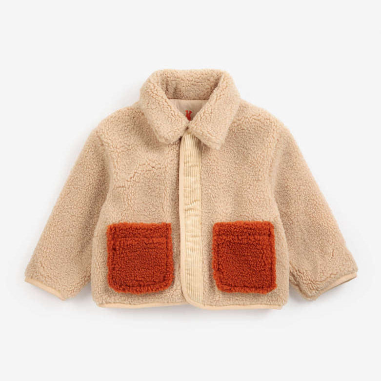 Softpaw Monster Sheepskin Reversible Jacket, Light Pink