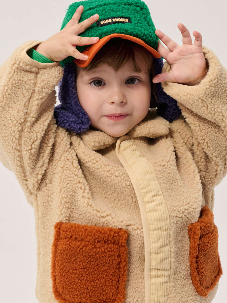 Softpaw Monster Sheepskin Reversible Jacket, Light Pink
