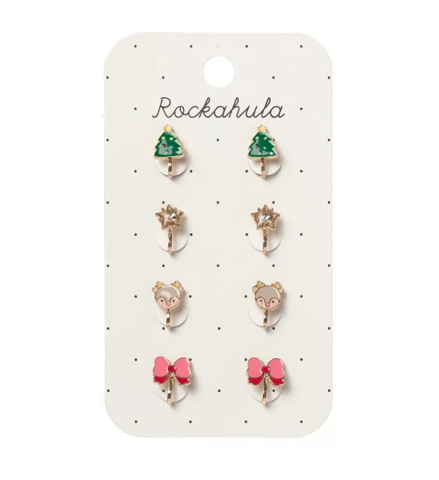 Jolly Christmas Clip On Earrings