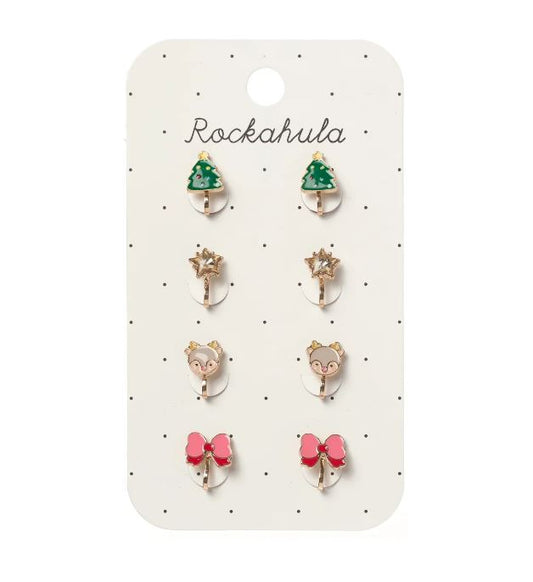 Jolly Christmas Clip On Earrings