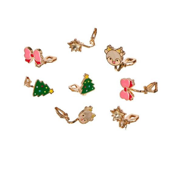 Jolly Christmas Clip On Earrings