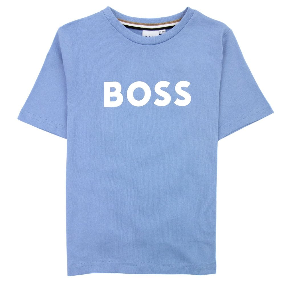 BOSS Logo T Shirt, Pale Blue