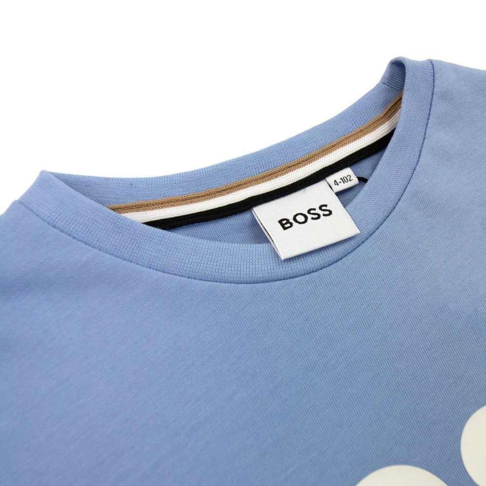 BOSS Logo T Shirt, Pale Blue