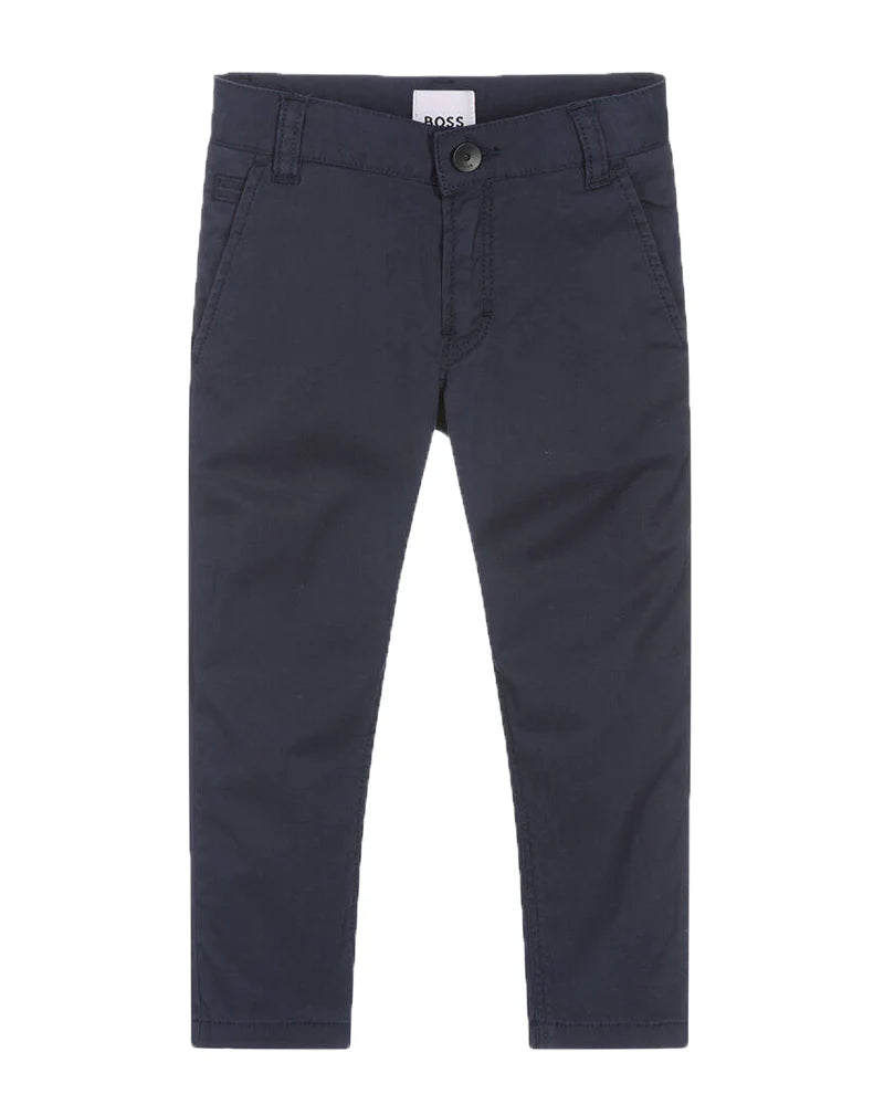 BOSS Twill Pants, Navy