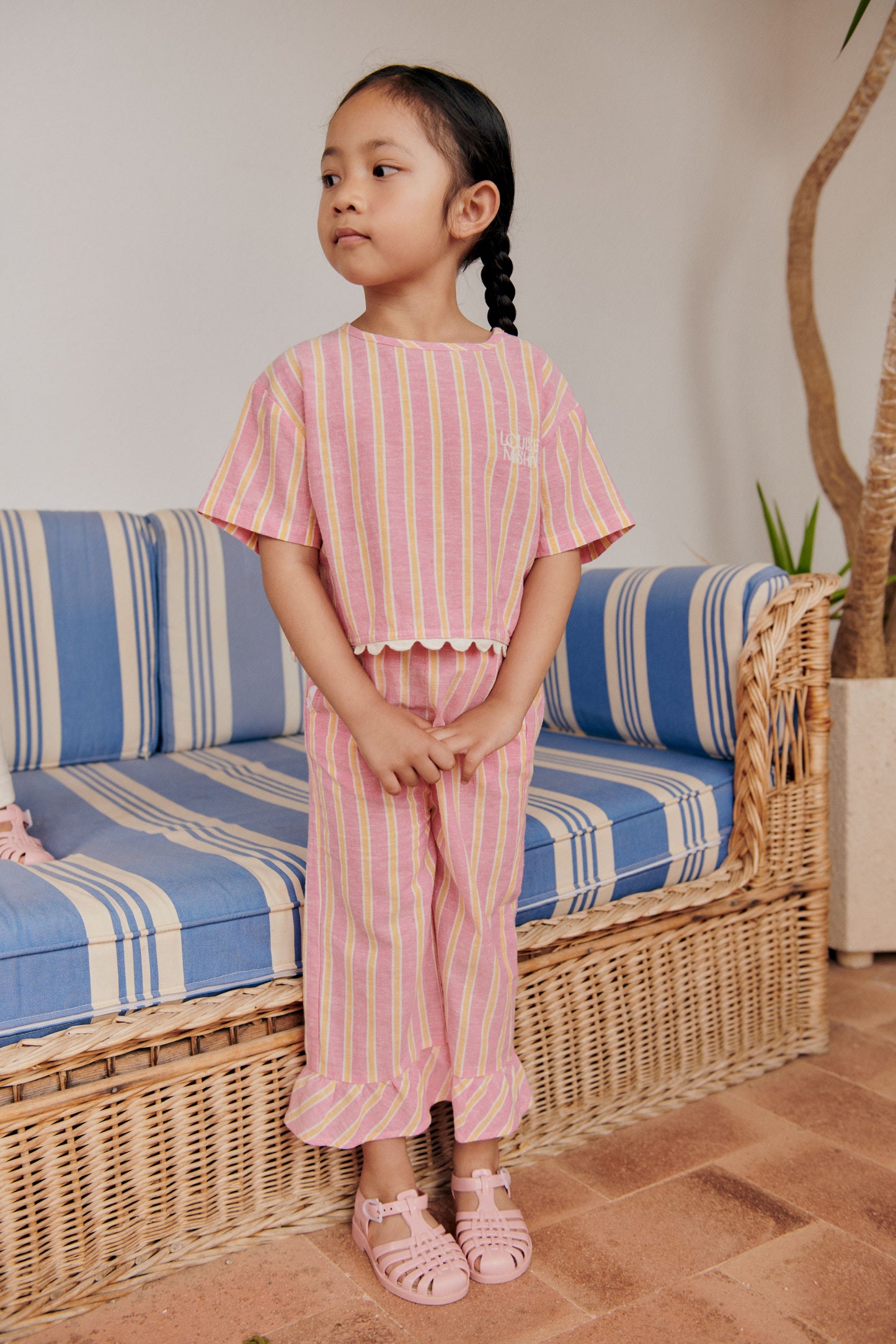 Pants Loukie, Pink Gelato Stripes