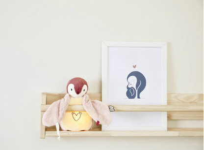 Nightlight Plush Penguin, Pink