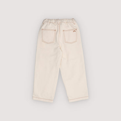 TNS Denim Baggy Pant, Ecru
