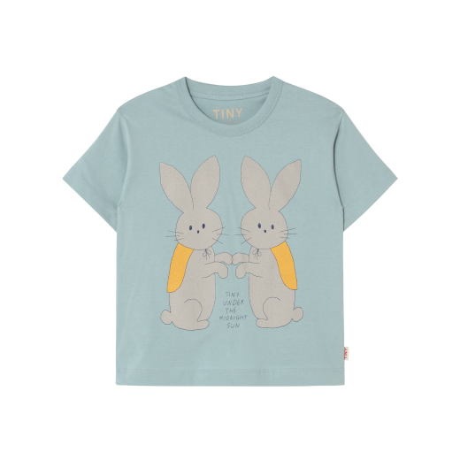 Bunnies Graphic Tee, Warm Grey