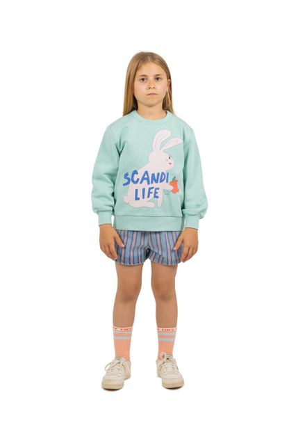 Scandi Life Graphic Sweatshirt, Washed Emerald