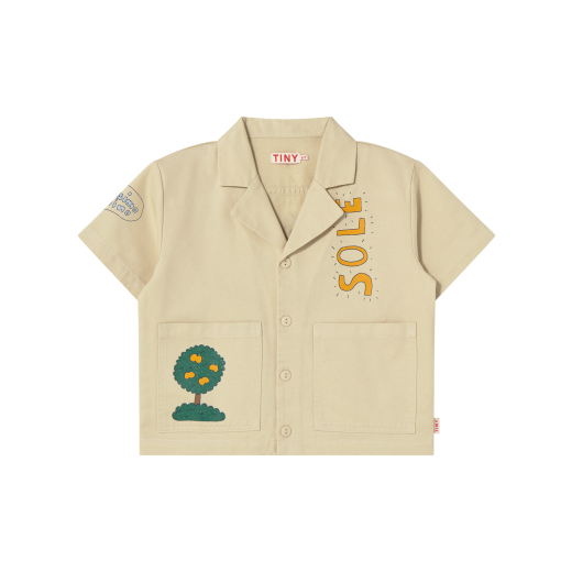 Artsy Tree Shirt, Vanilla