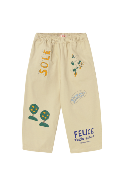 Artsy Tree Pant, Vanilla