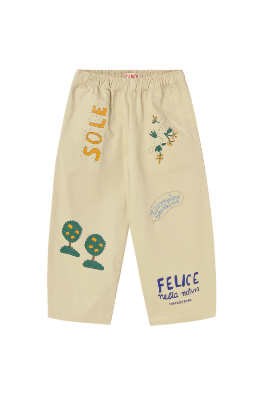 Artsy Tree Pant, Vanilla