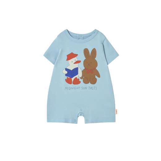 Readers Graphic One-Piece, Dusty Blue