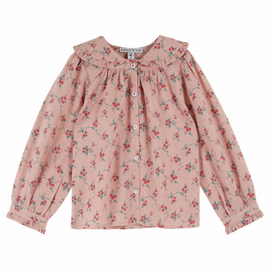 Red Floral Blouse, Aster