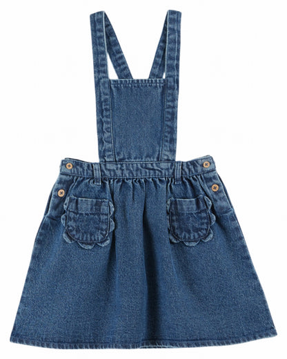 Cotton Apron Dress, Denim