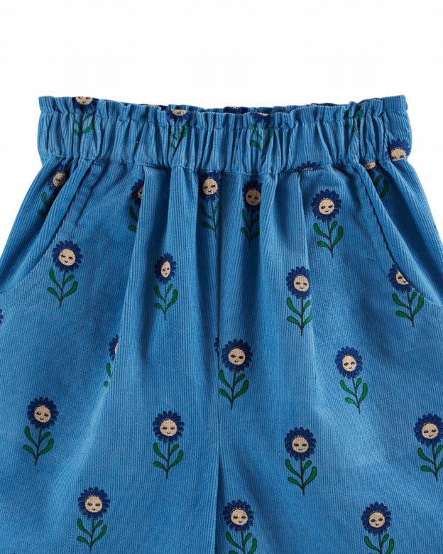 Velvet Daisy Pants, Blue Margot
