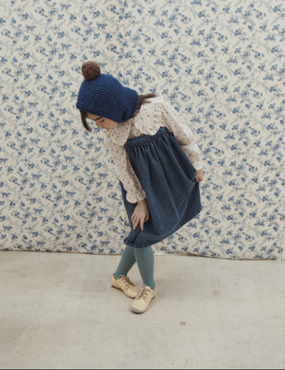 PomPom Hood, Blue