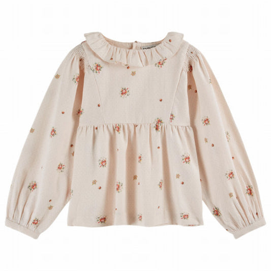 Pale Floral Blouse, Eglantine