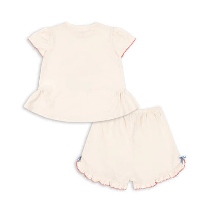 Famo Frill Set, Ecru