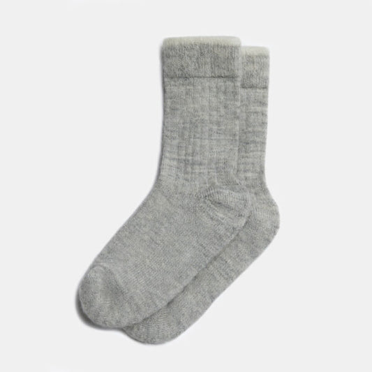 Alpaka Kids Fine Socks, Silver