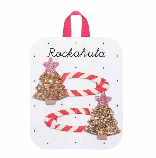 Stripy Christmas Tree Clips