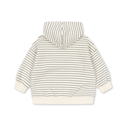 Amio Sweat Zip Hood OCS, Cilantro Stripe