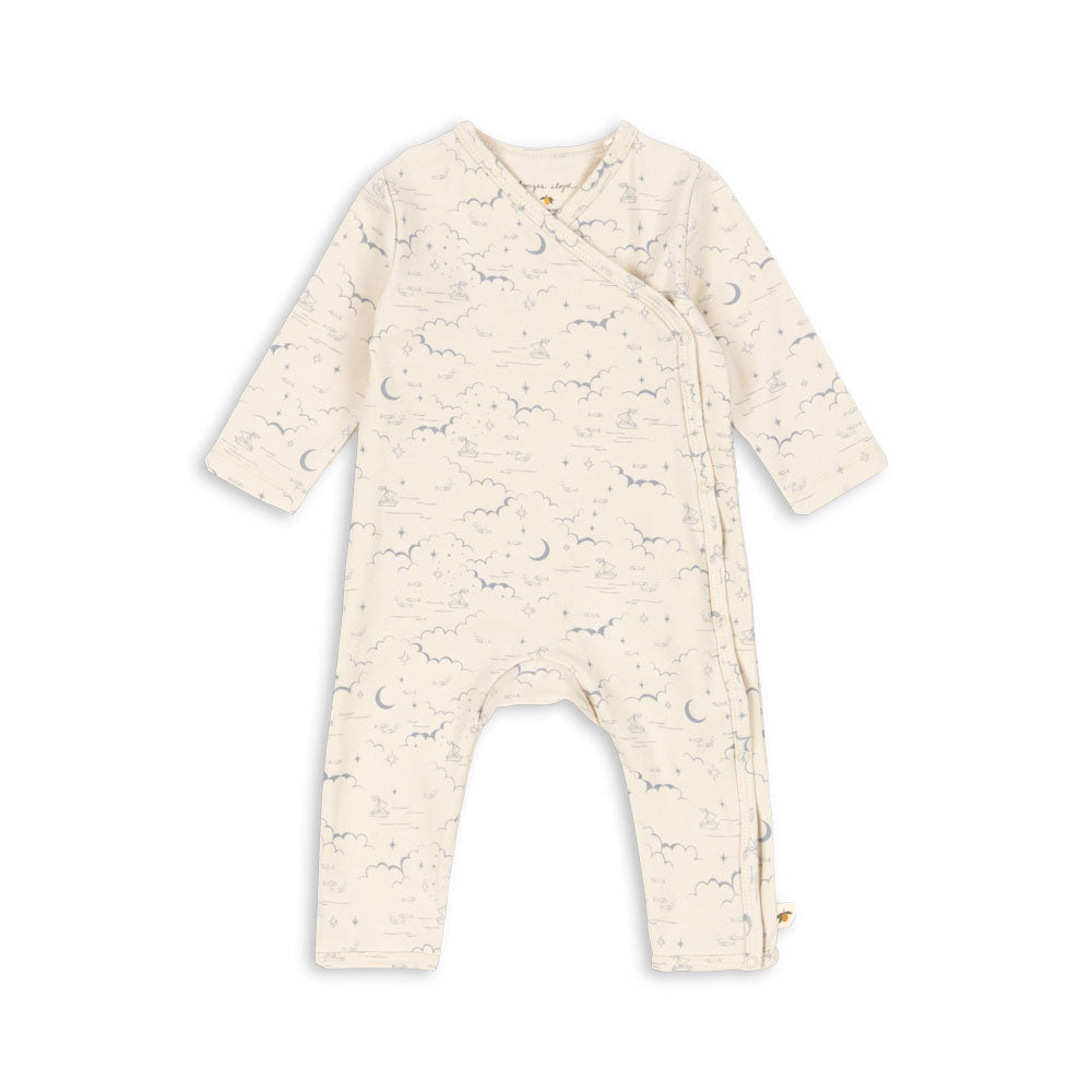 Basic Newborn Onesie GOTS, Cielo Marino