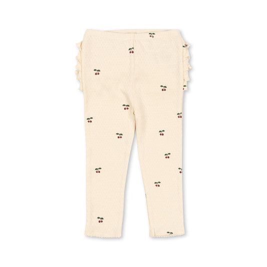 Sui Frill Pants GOTS, Cherry