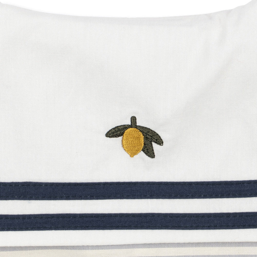 Allie Sailor Romper GOTS, Bleu Stripe