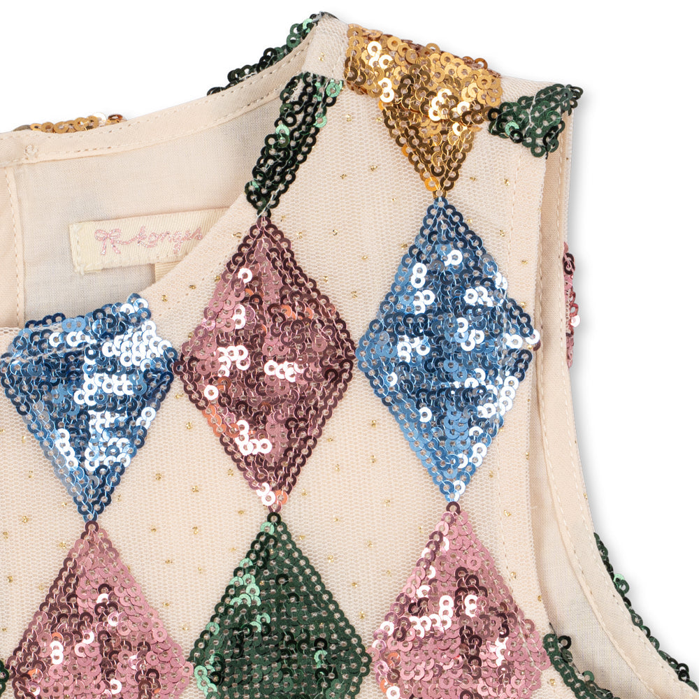 Yvonne Harlekin Dress, Harlekin Sequin