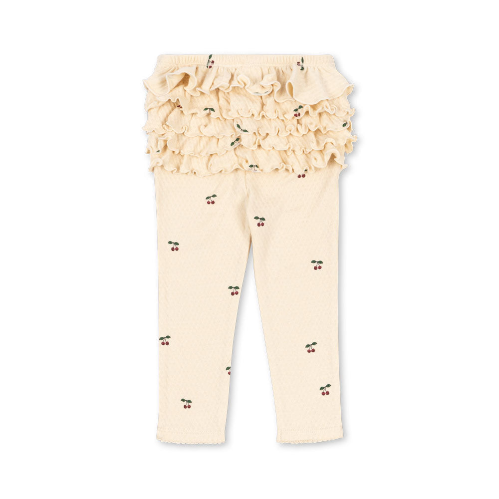 Sui Frill Pants GOTS, Cherry